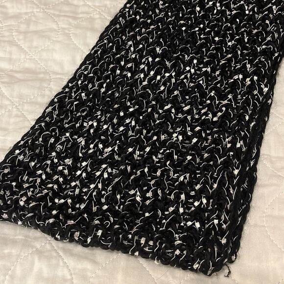 ⚡️ 3 for $20 ⚡️ Charming Charlie Black and Silver Infinity Scarf, NWOT - Picture 2 of 3